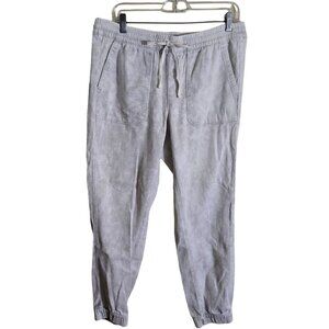 Lou & Grey Oatmeal Textured Waffle Knit Joggers Size M